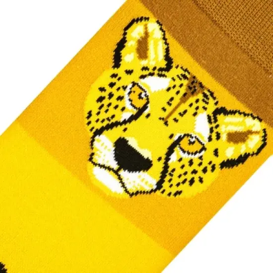 Cool Socks, Wild African Safari, Jungle Animal Prints, Funny Dress Socks, Adult image {3}