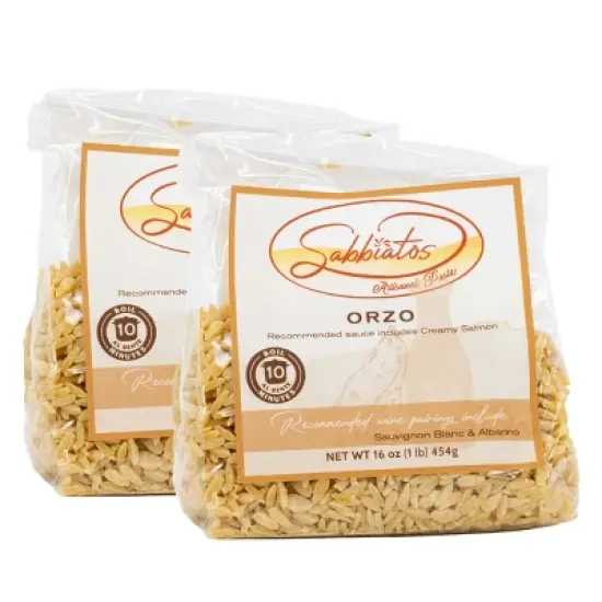 Sabbiatos 16 oz Orzo - Pack of 2 image {5}