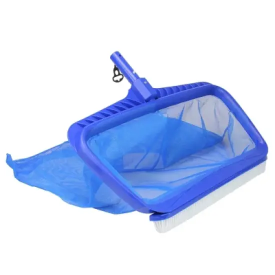 Swimline Professional Deep Bag Swimming Pool Skimmer Rake and Brush Multi-Tool 19" - Blue image {2}