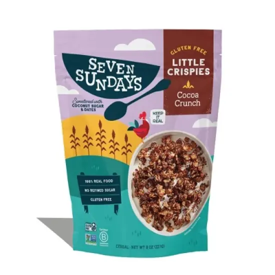 Seven Sundays Little Crispies Cocoa Crunch Gluten Free Breakfast Cereal - 8oz image {6}