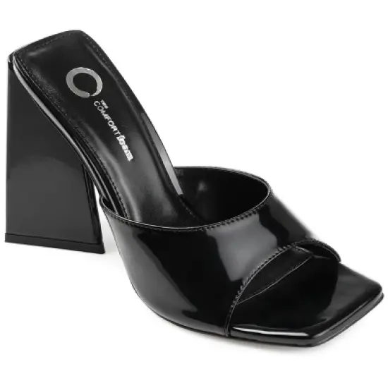 Journee Collection Womens Kammali Tru Comfort Foam Open Square Toe Block Heel Sandals image {9}