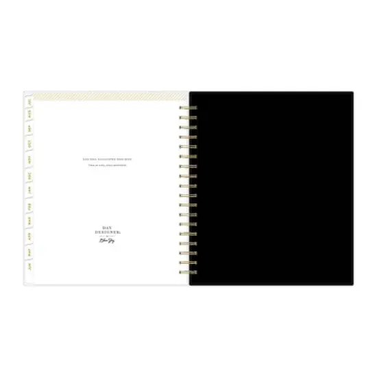 Day Designer 8"x10" 2025-2026 Daily/Monthly Wirebound Planner Frosted Rugby Stripe image {12}