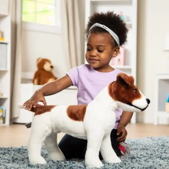 Melissa & Doug Giant Jack Russell Terrier - Lifelike Stuffed Animal Dog (over 12 inches tall) image {1}