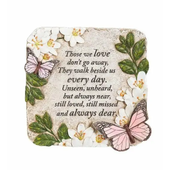 Evergreen Those We Love Butterflies Garden Stone image {2}