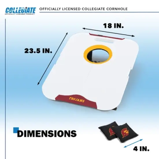 NCAA USC Trojans All-Weather Travel Cornhole Set image {4}