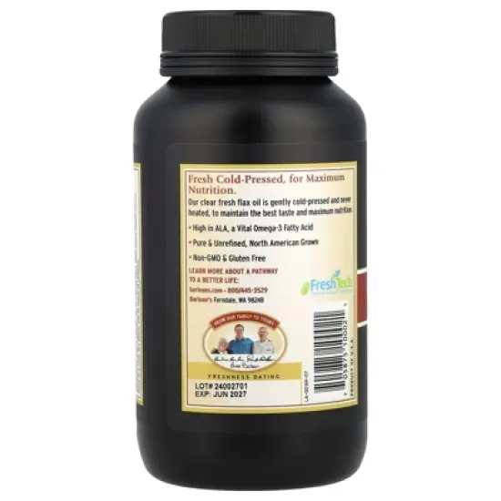 Barlean's Fresh Flax Oil, 250 Softgels image {2}