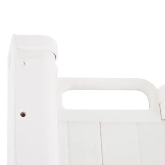 Scandinavian Pet Design 60214-92401 Guard Me Plastic Retractable 22 to 36 Inch Pet Safety Gate Barrier with Quick Release Latch, White image {3}