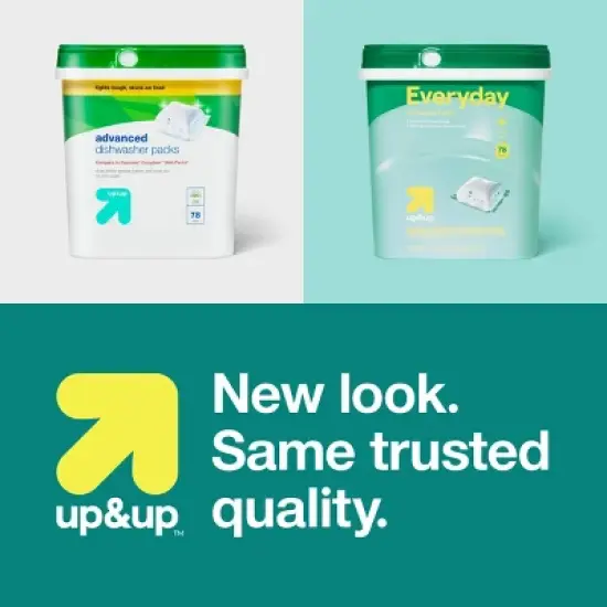 Auto Dish Advanced Dishwasher Detergent Packs - Fresh - up&up&trade; image {3}
