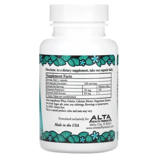 Alta Health Potassium Chloride, Plus Silica, 100 Capsules image {1}