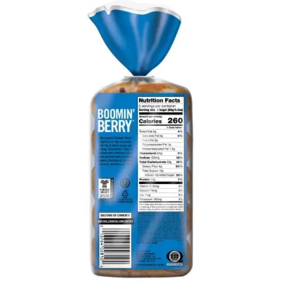 Dave's Killer Bread Organic Boomin Berry Bagels - 16.75oz/5ct image {11}