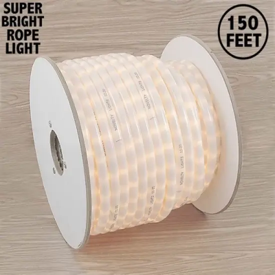 Novelty Lights Incandescent Rope Light Spool, 1/2" Diameter,  Customizable, 150 Feet image {7}