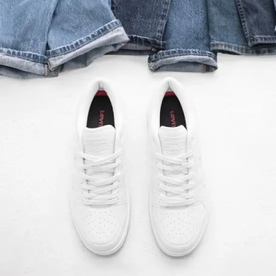 Levi's Mens BB Lo Tumbled UL Vegan Synthetic Leather Casual Lace Up Sneaker Shoe image {6}