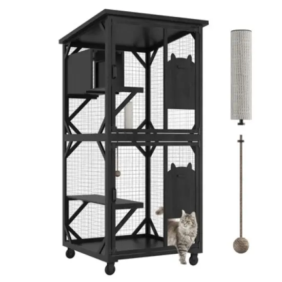 Catio Outdoor Cat Enclosure with Roof image {7}