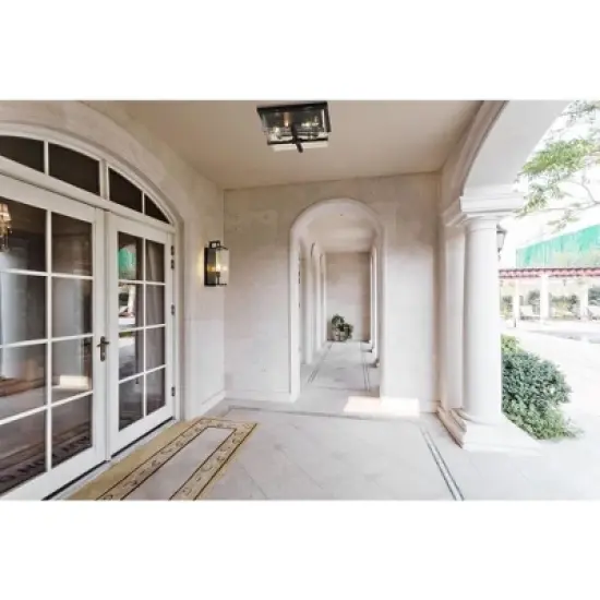 Sana Collection Outdoor Fixture - Black Aluminum, Dimmable, 1 Bulb, 100W, Wet Rated image {3}