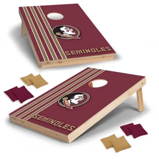 NCAA Florida State Seminoles 2'x3' Wood Cornhole Set image {7}