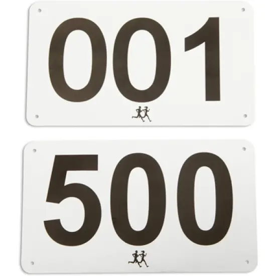 Juvale 500 Count Race Bibs for Running Marathons, 001-500 Track & Field Waterproof Competitor Numbers, 7 x 4 in image {4}