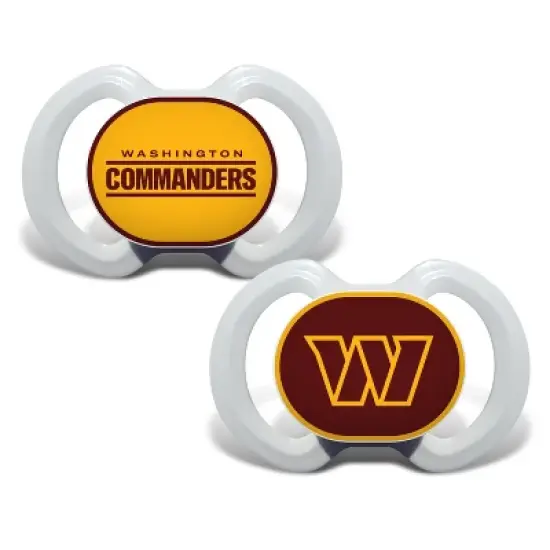 BabyFanatic Officially Licensed Pacifier 2-Pack - NFL Washington Commanders image {1}