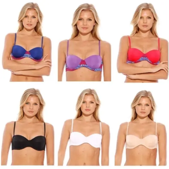 B40010-36DD Just Intimates Women's Bras (Pack of 6) image {2}