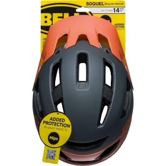 Bell Soquel MIPS Cycling Adult Bike Helmet - Orange/Gray image {6}