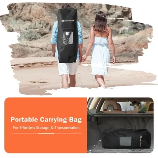 Costway 10'5''/11' Inflatable Stand Up Paddle Board with Backpack Aluminum Paddle Pump image {9}