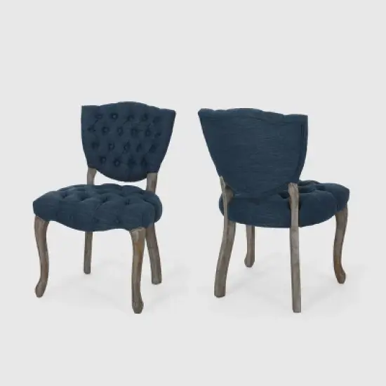 Set of 2 Crosswind Tufted Dining Chair - Christopher Knight Home image {8}