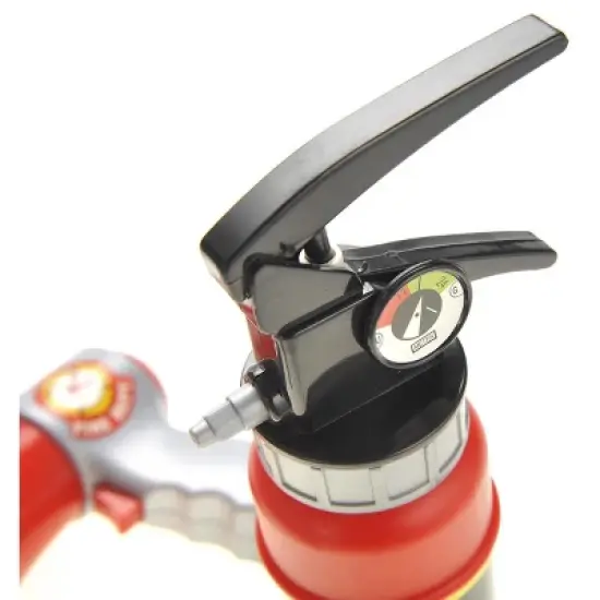 JuzToys Fireman Hat and Accessories Play Set for Kids &ndash; Firefighter Helmet, Fire Extinguisher, Microphone, Role Play Fire Chief Starter Toy &ndash; Red image {1}