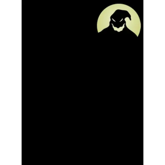 Men's The Nightmare Before Christmas Oogie Boogie Full Moon Small Portrait T-Shirt image {1}