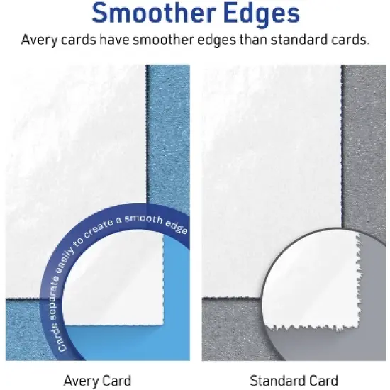 Avery Square Cards with Rounded Corners, 3" x 3", Glossy White, 300ct image {6}