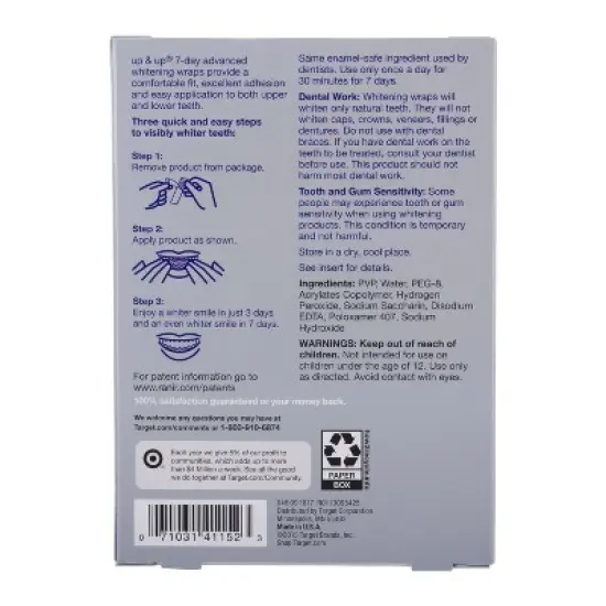 Splendid White Teeth Whitening Wraps 7-Day Treatment - 14ct - up & up&trade; image {1}