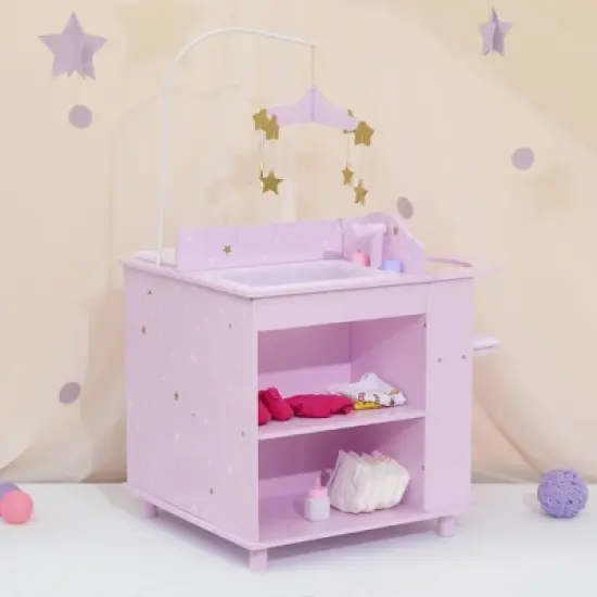 Olivia's Little World - Twinkle Stars Princess Baby Doll Changing Station with Storage image {6}