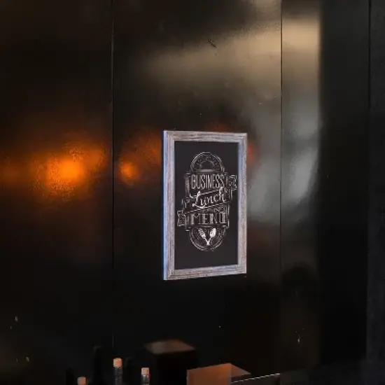 Emma and Oliver Framed Decorative Wall Hanging Chalkboard with Magnetic Surface for Weddings, Parties, Showers and More image {3}