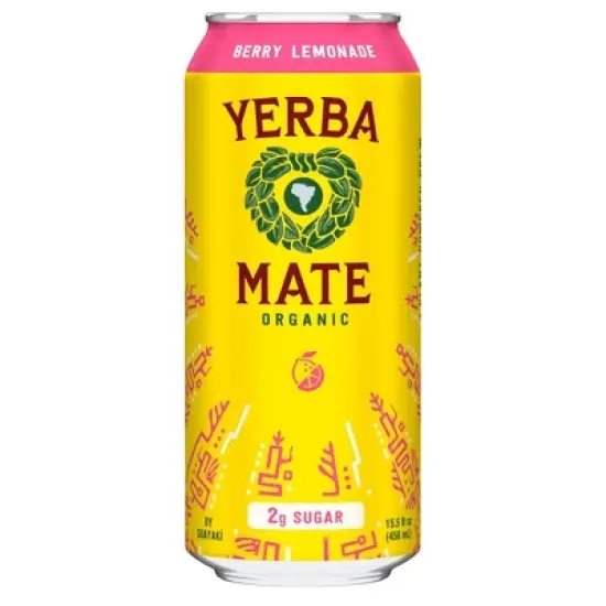 Guayaki Yerba Mate Berry Lemonade - 15.5 fl oz Can image {2}