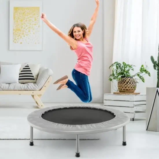 Infans 38" Mini Folding Trampoline Portable Recreational Fitness Rebounder image {3}
