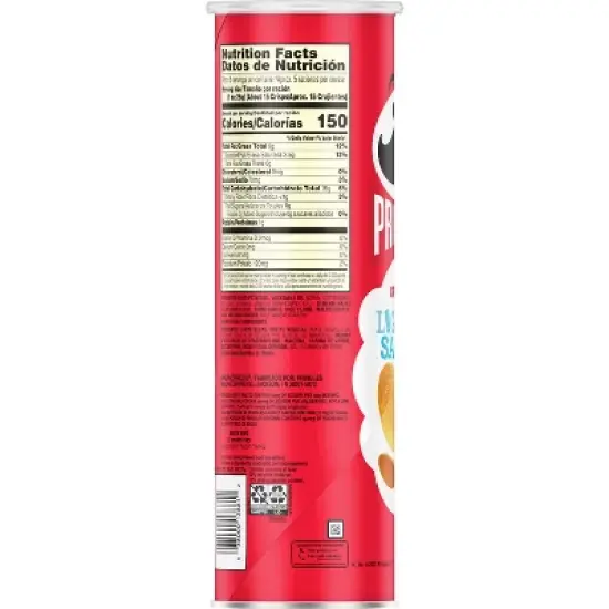 Pringles Lightly Salted Potato Crisps Chips - 5.2oz image {8}