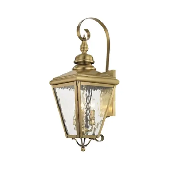 Livex Lighting Cambridge 3 - Light Wall Light in  Antique Brass image {8}