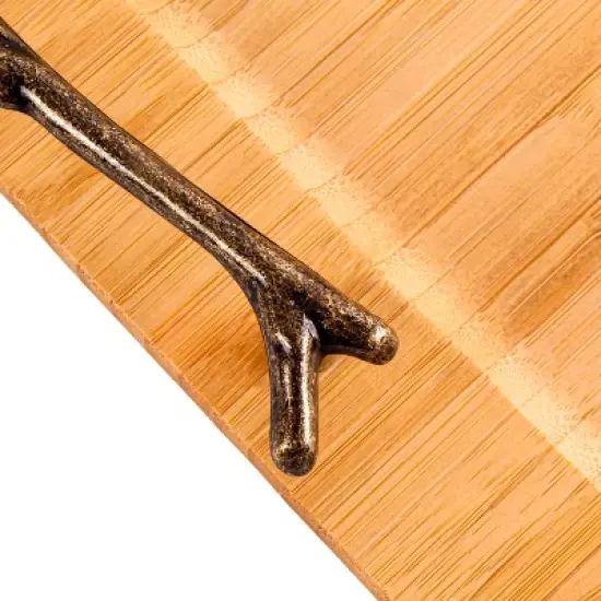 BergHOFF Bamboo Tray with wrought Iron Handles, 15.5" image {4}