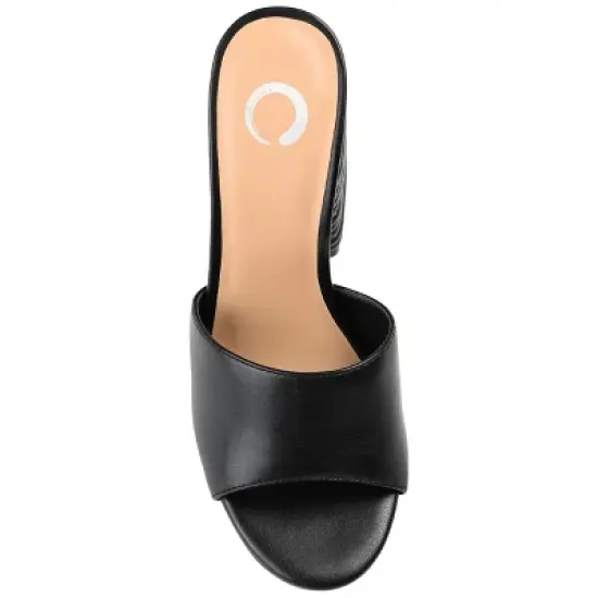 Journee Collection Womens Leslee Tru Comfort Foam Layered Block Heel Sandals image {3}
