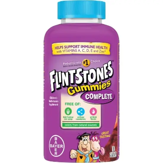 The Flintstones Kids' Complete Multivitamin Gummies - Mixed Fruit image {10}