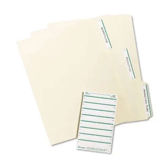 Avery Printable 4" x 6" - Permanent File Folder Labels, 0.69 x 3.44, White, 7/Sheet, 36 Sheets/Pack, (5203) image {2}