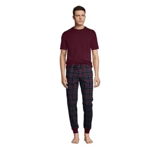Lands' End Men's Knit Jersey Pajama Sleep Set image {15}