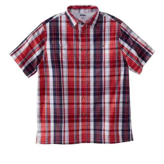 KingSize Men's Big & Tall Short-Sleeve Plaid Sport Shirt image {9}