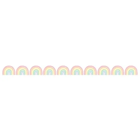 Teacher Created Resources&reg; Pastel Pop Rainbows Die-Cut Rolled Border Trim, 50 Feet, 3 Rolls image {2}