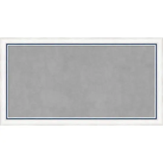 26"x14" Morgan Framed Magnetic Board White/Blue - Amanti Art image {9}