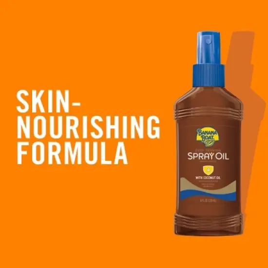 Banana Boat Deep Tanning Oil Sunscreen Pump Spray - SPF 4 - 8oz image {2}