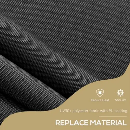 Resenkos Patio Awning, Outdoor Sun Shade Shelter Cover Awnings,10' x 4' Manual Retractable Awning, Non-Screw Patio Awning, UV Resistant, image {6}