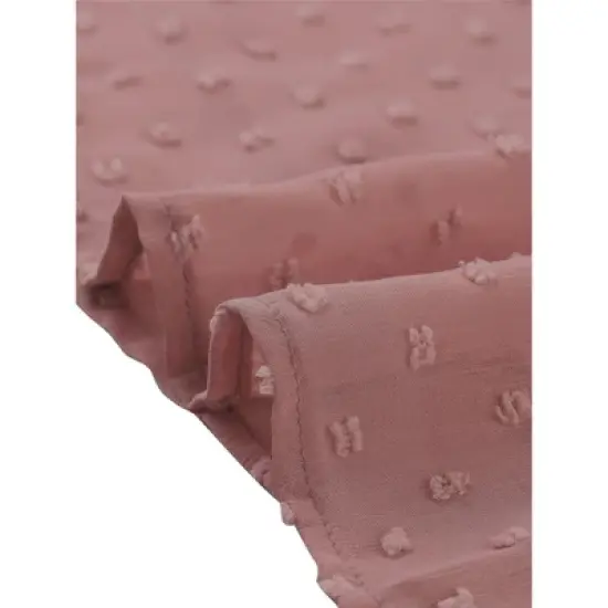 Agnes Orinda Plus Size Blouses for Women Tired Flare Sleeve V Neck Swiss Dots Tops image {4}