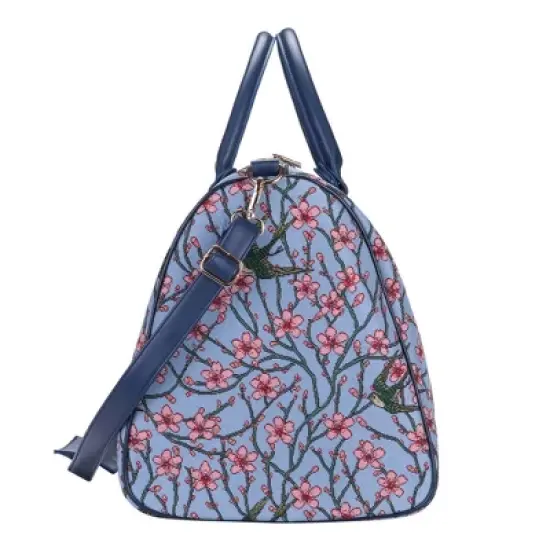 Signare USA Licensed Almond Blossom And Swallow Blue Big Holdall/Duffel Bag image {2}