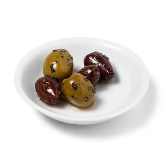 Greek Marinated Olive Medley with Basil and Garlic - 6.3oz - Good & Gather&trade; image {1}