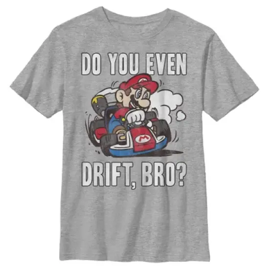 Boy's Nintendo Mario Do You Even Drift T-Shirt image {3}