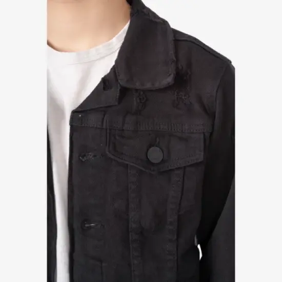 X RAY Boy's Cotton Denim Jacket image {4}